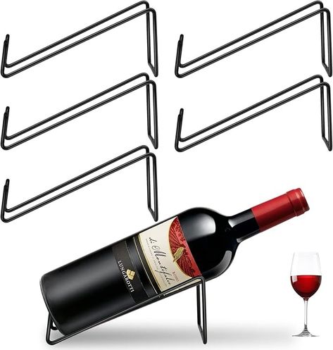 Amazon.com: Akamino 6PCS Wine Bottle Rack, Single Wine Holder Stand for Tabletop Display, Simple Style Steel Wire Rack Modern Black Metal Wine Organizer for Home Bar & Kitchen : Home & Kitchen Wine Organizer, Wine Organization, Home Bar Kitchen, Wine Bottle Rack, Tabletop Display, Bar Kitchen, Bottle Rack, Wine Holder, Wine Bottle Holders