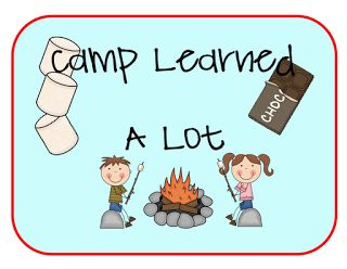 Camp Learned A Lot: activities, treats, room for end of year Camp Learned A Lot, Camping Theme Preschool, Camp Read, Camping Classroom, Camping Theme Classroom, Spring Classroom, Teaching Game, Reading Themes, Teacher Helper