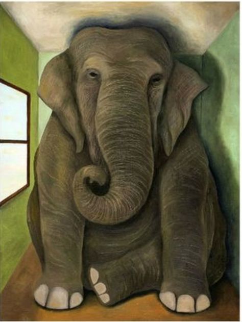 There's an Elephant in Your Classroom! Find out how you can get rid of it for good FREE! Maniac Poster, Big Paintings, Karla Gerard, Elephant In The Room, Elephants Never Forget, Christmas Paintings On Canvas, Elephant Room, Room Painting, Elephant Painting