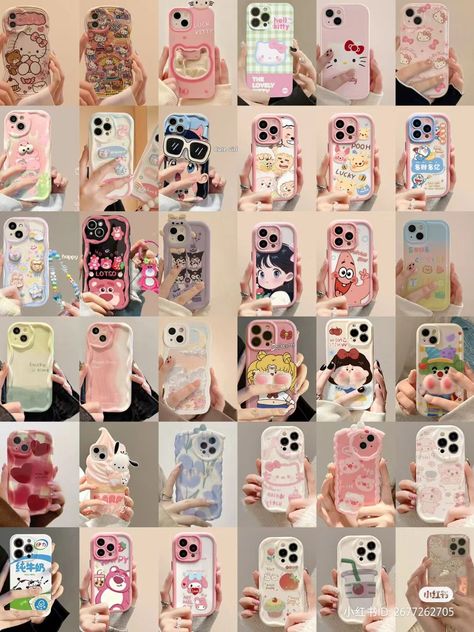 Casing Hp Aesthetic, Hp Iphone, Kawaii Iphone Case, Cute Ipad Cases, Retro Phone Case, Cartoon Love Photo, Wreath Drawing, Kawaii Phone Case, Girly Phone Cases