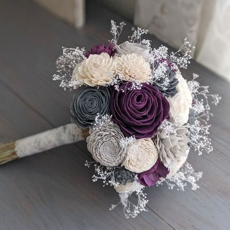 Ivory Bouquet, Cone Flowers, Wood Flower Bouquet, Winter Bouquet, Bouquet Toss, Cascade Bouquet, Wildflower Bouquet, Small Bouquet, Wood Flowers