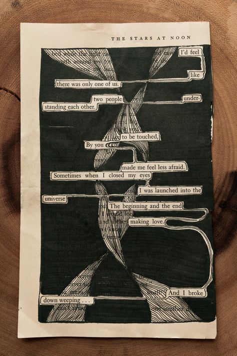 Erasure Poetry, Poetry And Art, Sepia Art, Found Poetry, In The Mood For Love, Mood For Love, Notes App, Blackout Poetry, Poetry Art