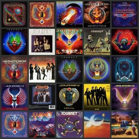 Journey Albums, Classic Rock Albums, Journey Band, Journey Steve Perry, Rock Album Covers, Steve Perry, Rock Posters, Album Cover Art, Inception