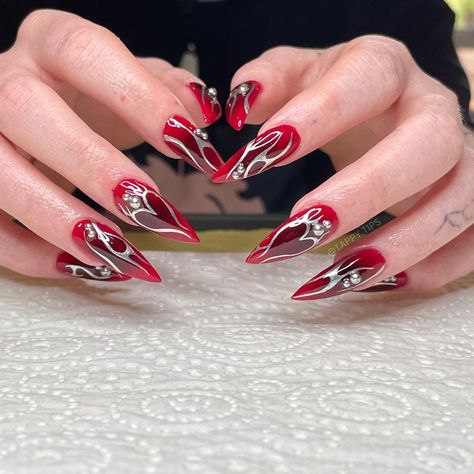 Start the day with a slay 💅🌻 Use the link in our bio to book and manage your next appointment ✨ Red Dragon Nails, Hamilton Nails, Dragon Nails, Tips Nails, Red Dragon, Start The Day, Nail Artist, Nail Tips, Nail Designs