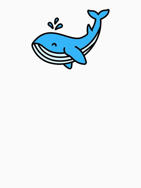 "Cute Happy Whale Cartoon Logo" T-shirt by passionemporium | Redbubble Whale Cartoon Cute, Whale Cartoon, Whale Doodle, Whale Cartoon Drawing, Cartoon Whale, Whale Pictures, Happy Whale, Whale Drawing, Whale Logo