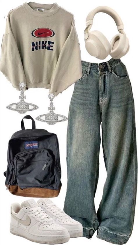 Ideas To Wear To School, Back To School Outfits Alternative, Outfit Ideas For Girl School, Cool Girl School Outfits, Outfit Ideas For School 2024, Cute Acubi Outfits, It Girl School Outfit, Acubi School Outfits, That Girl Outfits School