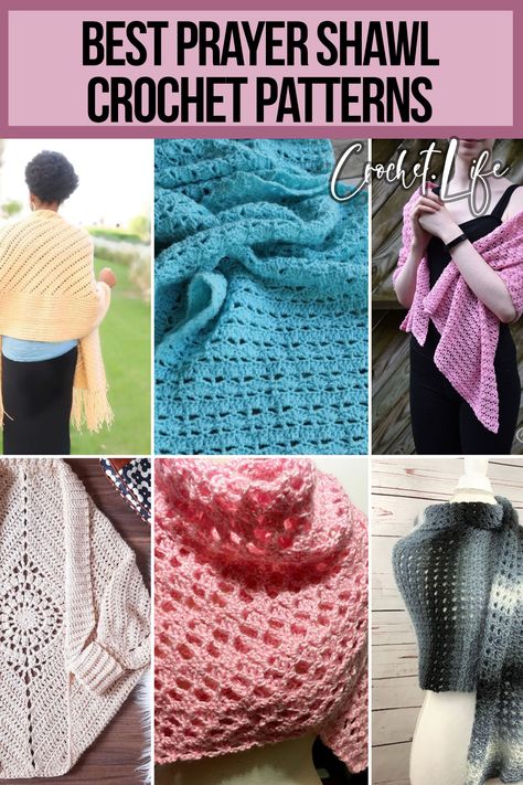 These 14 beautiful prayer shawl crochet patterns are an open invitation to make a create with peace and love in your heart. Crochet Bereavement Gift, Prayer Shawl Patterns Crochet, Crochet Shawls And Wraps Free Patterns Beautiful, Free Crochet Prayer Shawl Patterns, Prayer Shawls Crochet Free Pattern, Christian Crochet Patterns Free, Prayer Shawl Poem, One Skein Shawl Crochet, Crochet Prayer Shawls Free Pattern Easy