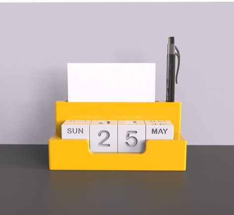 Desk calendar design