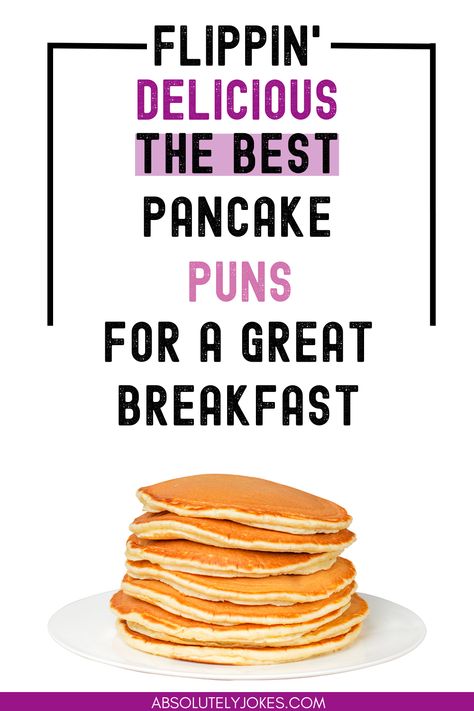 Flapjack Funnies: The Best Pancake Puns for Your Breakfast Table. Pour Some Humor into Your Morning Routine with These Pancake Puns! Pancake Jokes, Pancake Puns, Short Stack, Breakfast Routine, Breakfast Table, Morning Routine, Teaching Ideas, Puns, Pancakes