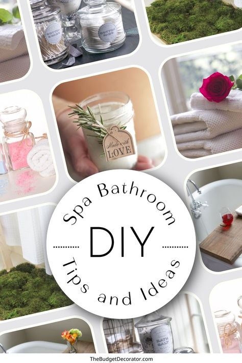 Who needs an expensive spa day? With these budget-friendly DIY ideas, you can create a peaceful, spa-like atmosphere right in your bathroom. From elegant decor to smart storage, upgrade your space without overspending! 🛁💡 #BudgetBathroomDecor #SpaInspired #DIYDecor How To Make A Small Bathroom Feel Like A Spa, Diy Home Spa Ideas, How To Make Your Bathroom A Spa, Spa-inspired Bathroom Decor Ideas, Spa Like Bathroom Decor, Spa Bathroom Ideas Decor, Spa Bathroom Makeover, Diy Spa Bathroom Ideas, Spa Bathroom Design Ideas