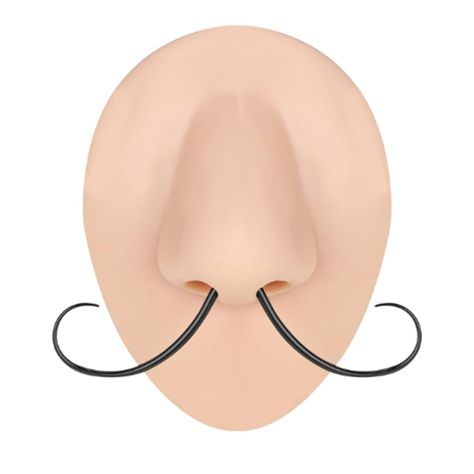 PRICES MAY VARY. 【Packaging Information】: 316 stainless steel, fashionable design, interesting and novel, this mustache septum ring can not only blend perfectly with daily outfits, but also show personal style well. Mustache nose rings are sold separately, allowing you to create a chic look. 【Specification Information】: Thickness gauge: 16G (1.2mm). Nose ring length: 2.56 inches/65mm. Color: Silver/Black/Gold. Note: The nose mold in the picture is not included in this set, it is for reference on Septum Mustache Piercing, Mustache Septum Ring, Facial Percinings, Black Septum Piercing, Septum Mustache, Unusual Piercings, Cute Septum Rings, Cute Nose Rings, Septum Piercing Jewelry