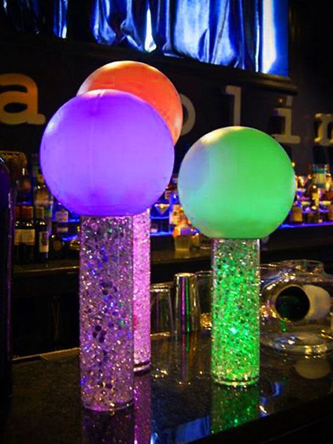 400 Pack Lavender Mini Acrylic Ice Table Vase Decoration Disco Balloon Centerpiece, Glow In Dark Centerpieces, Futuristic Centerpieces, Glow Party Centerpiece Ideas, Neon Party Centerpieces, Glow Party Centerpieces, Neon Centerpieces Ideas, Gem Centerpieces, Glow Centerpieces