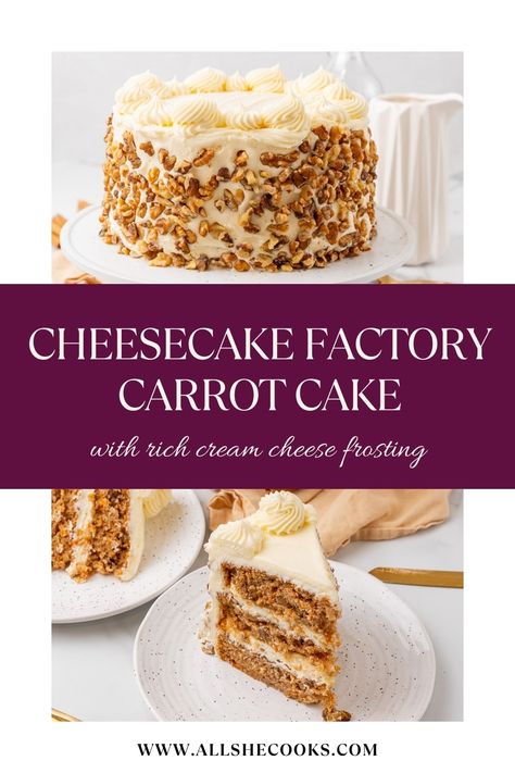 Cheesecake Factory Carrot Cake Cheesecake Factory Copycat Recipes Carrot Cake, Cheesecake Factory Carrot Cake Cheesecake, Cheesecake Factory Carrot Cheesecake, Cheesecake Factory Carrot Cake Recipe, Carrot Cake With Cheesecake Layer, Cheesecake Factory Oreo Cheesecake, Cheesecake Factory Carrot Cake, Cheesecake Factory Cheesecake, Cheesecake Factory Pumpkin Cheesecake