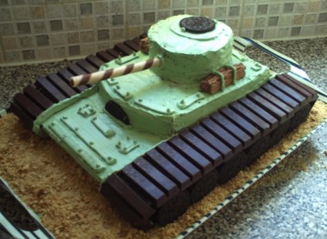 Tank Birthday Party, Tank Birthday Cake, Army Tank Cake, Army Birthday Cakes, Army Themed Birthday, Tank Cake, Army Cake, Army Birthday, Army's Birthday