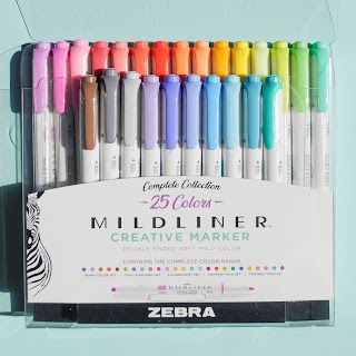 Jenny's Crayon Collection Zebra Highlighter Mildliner, Zebra Mildliner Highlighters, Zebra Midliners Highlighters, Zebra Markers, Midliner Highlighters, Midliners Highlighters, Zebra Midliners, Cute Markers, Highlighter Markers