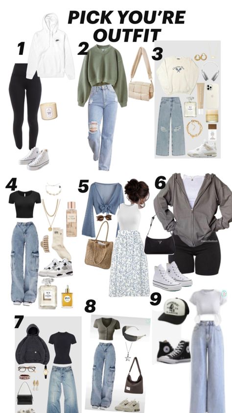 Easy School Outfits, Demetria Dias, Pick Your Outfit, Closet Basics, Outfit Hacks, Simple Outfits For School, Teen Outfits, Midsize Fashion, Casual Preppy Outfits