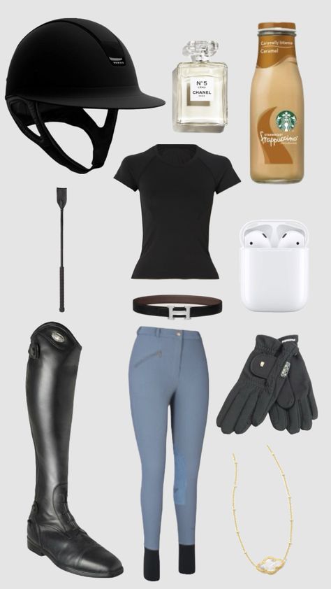 Created by ameliaforstrom123 on Shuffles Summer Equestrian Outfits, English Equestrian Outfits, Equestrian Outfits Summer, Horse Riding Outfit Summer, Cute Horse Riding Outfits, Riding Outfit Equestrian, Equestrian Style Outfit, English Outfit, English Riding Outfit