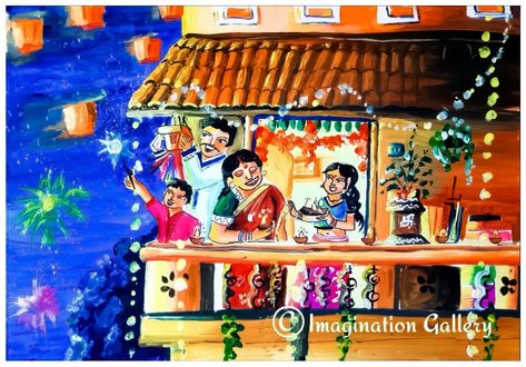 #imaginationgallery #howtodraw #artgallery #art #artist #painting #artwork #handpainted #youtubechannel #youtube #youtubevideo #artoftheday #acrylicpainting #homedecor #heritage #india  #incredibleindia #culture #illustration #drawing #oilpainting #abstractpainting #design #interiordesign #contemporarypainting #abstract #artfestival #artfest  #artshow #artfair #artevent #diwali #india #festival #happydiwali #diwaligifts #diwalidecorations #diwalidecor #instagram #diwalivibes  #instagood #festive Thadingyut Festival, Drawing Diwali, Festival Drawing, Diwali Painting, Diwali Drawing, Festival Illustration, Scenery Painting, Butterfly Art Painting, Scene Drawing