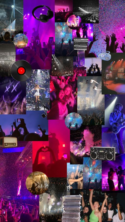 CONCERTS >>> Concert Instagram Story, Concert Collage, Rave Aesthetic, Instagram Creative Ideas, Reading Notes, Collage Ideas, Photo Collage Template, Story Templates, Collage Template