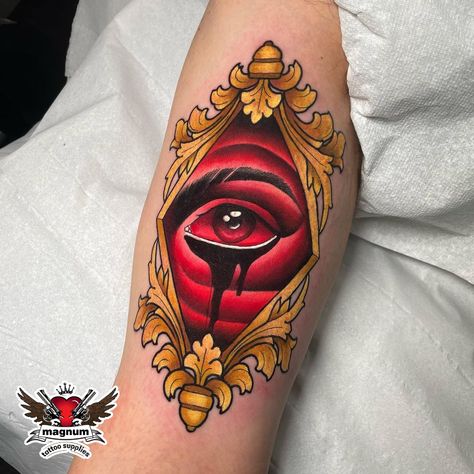 Neo Traditional Eye Tattoo, Neo Traditional Eye, Small Neotraditional Tattoo, Neo Traditional Mandala, Traditional Tattoo Banner, Satanic Tattoo, Tattoo Mujer, Tattoo Banner, Satanic Tattoos