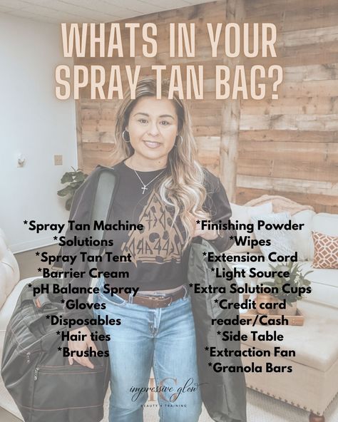 Spray Tan Flyers, Spray Tan Gift Bags, Spray Tanning Price List, Spray Tan Booth Diy, Spray Tan Logo Ideas, Spray Tan Specials, Starting A Spray Tan Business, How To Start A Mobile Spray Tan Business, Spray Tan Business Name Ideas