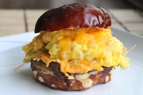 The Hangover Breakfast Sandwich - Simple Comfort Food Hangover Breakfast, Steak Sandwiches, The Hangover, What's For Breakfast, Steak And Eggs, Best Steak, Minced Meat, Breakfast Time, Breakfast Sandwich