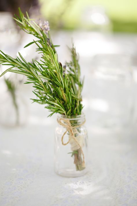 French Lavender Wedding, Herb Centerpieces, Rustic Luxury, Simple Wedding Flowers, Classic Wedding Decorations, Unique Wedding Flowers, Wedding Floral Centerpieces, Wedding Centerpieces Diy, Bridal Musings