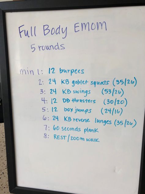 Emom Workout Weights, Crossfit Emom, Crossfit Workouts Wod, Emom Workout, Crossfit Workouts At Home, Workout List, Wod Workout, Crossfit Wod, Full Body Hiit Workout