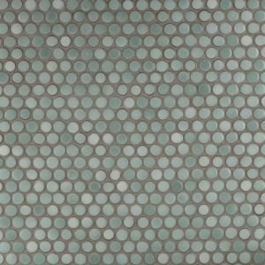 Merola Tile Galaxy Flower White 4-1/4 in. x 12-3/4 in. x 9 mm Porcelain Border Mosaic Tile-FSHGFBWH - The Home Depot Penny Tiles Bathroom, Penny Round Mosaic, Penny Round Tiles, Penny Tile, Round Tiles, Penny Round, Merola Tile, Porcelain Mosaic Tile, Mosaic Flooring