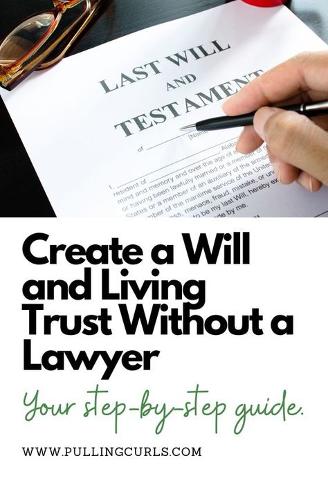 Wills And Trusts Outline, Living Will, Living Trust Forms, Trust Planning, Wills And Estate Planning, Living Will Template, Writing A Will, Life Organization Binder, Family Emergency Binder