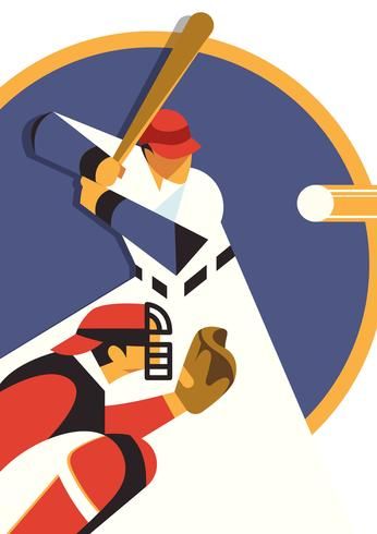 Park Illustration, Baseball Vector, Baseball Mascots, Olympic Theme, Baseball Park, Diamond Vector, Free Vector Illustration, Vector Icons Illustration, Sports Wall Art