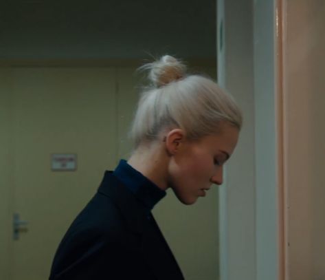 Sasha Luss Side Profile, Sasha Luss Anna, Anna 2019, Anna Movie, Angelic Aesthetic, Sasha Luss, Ice Blonde, Bun Styles, Mysterious Girl