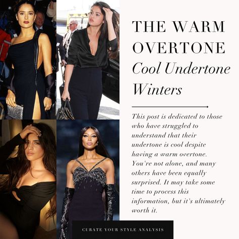 For our Winter clients who have a warm overtone, sometimes discovering your undertone is cool or is slightly cool can be a huge surprise!⁠ .⁠ #coloranalysis #colouranalysis #winterpalette #truewinter #deepwinter #darkwinter #brightwinter #coloranalyst Deep Winter Palette Outfits, True Winter Palette, Color Season Analysis, Bright Winter Outfits, Season Analysis, Winter Skin Tone, Winter Lipstick, Deep Winter Palette, Dark Deep Winter