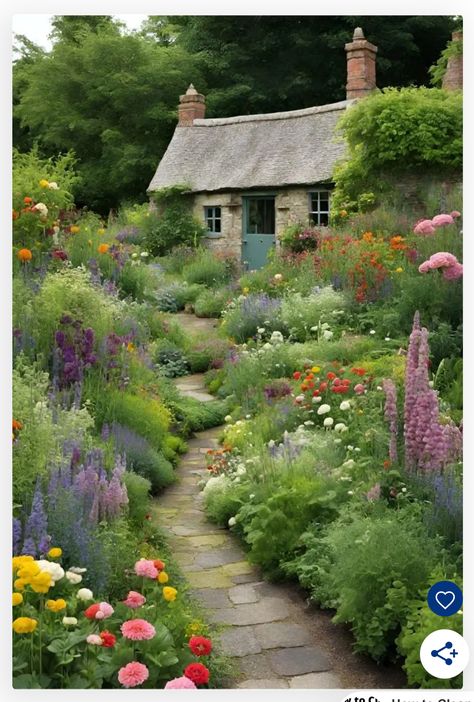 English Cottage Front Garden, Cottage English, Outdoor Amenities, Rustic Arbor, Small Shed, Rural England, Small Cabins, Entrance Garden, Side Entrance