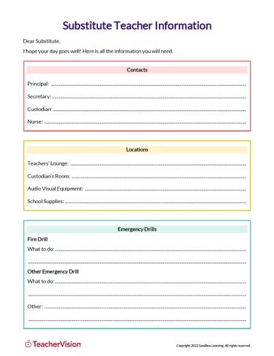 Substitute Teacher Lessons, Articles, & Printables - TeacherVision Substitute Teacher Resources, Absent From School, Teacher Lessons, Substitute Teacher, Classroom Organization, Teacher Resources, Lesson Plans, How To Plan, Classroom Organisation