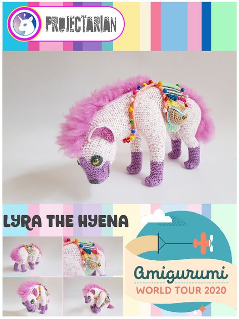 Amigurumi World Tour | Lyra The Hyena Crochet Stuffies, Crochet Toys Free, Making Clothing, Crochet Needlework, Easy Crochet Stitches, Crochet Animals Free Patterns, Market Stall, Crochet Inspo, Crochet Blog