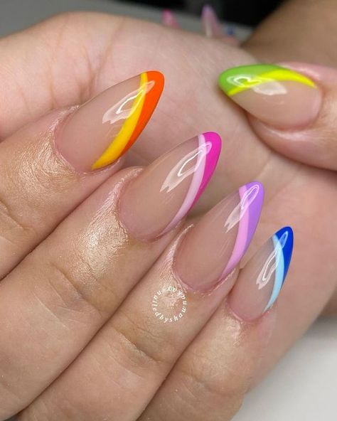 30+Nail Art Ideas For 2024 Nails Summer 2024 Short, Pink Nail Art Designs, Orange Nail Designs, Simple Spring Nails, Nail Art For Beginners, Floral Nail Designs, Cute Spring Nails, Colorful Nails, Cute Summer Nails