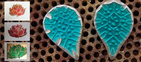 Cold Enamel Jewelry, Keum Boo, Types Of Mold, Lotus Pendant, School Jewelry, Copper Sheets, Family Jewellery, Jewelry Workshop, Fish Bone