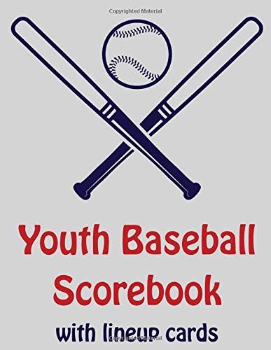 Youth Baseball Scorebook With Lineup Cards: 50 Scorecards For Baseball and Softball #Scorebook, #Lineup, #Youth, #Baseball Youth Softball, Youth Baseball, Softball, New Books, The 100, Baseball, Books