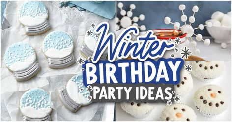 Plan your next winter wonderland party with these great party inspirations for 19 Winter Birthday Party Ideas. Winter Wonderland Birthday Party Theme, Winter Wonderland Party Food Ideas, Winter 21st Birthday Ideas, Snow Themed Food, Ski Party Food, Winter Party Ideas For Adults, Winter Wonderland Desserts, Winter Sweet 16 Ideas, Winter Party Food Ideas