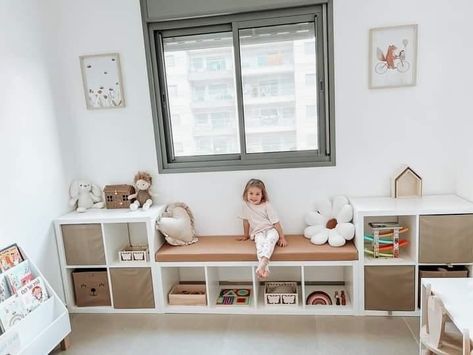 nursery room decor, nursery room inspiration, nursery organization, baby room decor, baby room decor, kids room wallpaper Kallax Kids Room, Ikea Shelf Unit, Ikea Kallax Shelf Unit, Ikea Playroom, Ikea Kallax Shelf, Ikea Shelf, Ikea Kids Room, Kids Rooms Inspo, Living Room Playroom