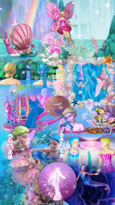 #barbieaesthetic #barbie #barbiemovies #fairytopia #mermaidia #elina #nori #bibbleslays Fairytopia Mermaidia, Mermaid Birthday Cakes, Princess Kitty, Barbie Fairytopia, Life Hacks Beauty, Im A Barbie Girl, Barbie Princess, Tumblr Wallpaper, Barbie Movies