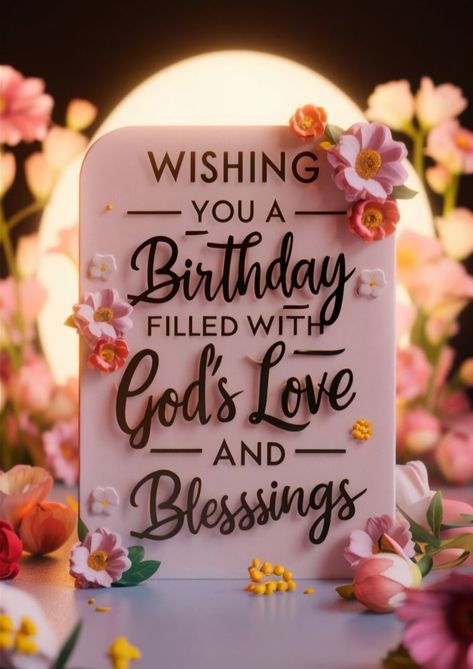 Christian Happy Birthday Wishes, Happy Birthday Religious, Blessed Birthday Wishes, Spiritual Birthday Wishes, Living With Roommates, Religious Birthday Wishes, जन्मदिन की शुभकामनाएं, Wishes For Mom, Christian Birthday Wishes