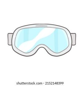 How To Draw Goggles, Goggles Drawing Character Design, Science Goggles Drawing, Swimming Goggles Drawing, Ski Goggles Drawing, Google Illustration, Ski Cartoon, Goggles Drawing, Ski Glasses