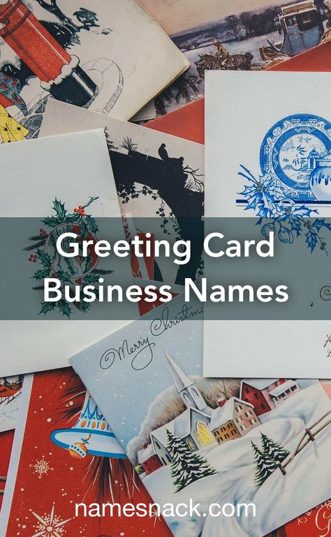 Cute Business Names, Greeting Card Business, Shop Name Ideas, Free Logos, Catchy Names, Business Invitation, Creative Invitations, Hand Made Greeting Cards, Card Business