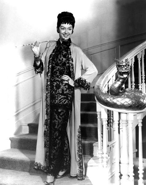 "Auntie Mame" 1958 Auntie Mame 1958, Auntie Mame Costumes, Auntie Mame, Rosalind Russell, Vintage Hollywood Glamour, Stair Case, Pink Poodle, Tv Quotes, Movie Costumes