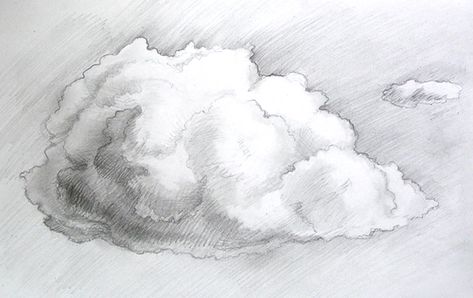 Sketch Cloud, Cloud Artwork, Sketchbook Challenge, Watercolor Clouds, Cloud Tattoo, Cool Pencil Drawings, Pencil Drawings Easy, Cloud Art, Cloud Drawing