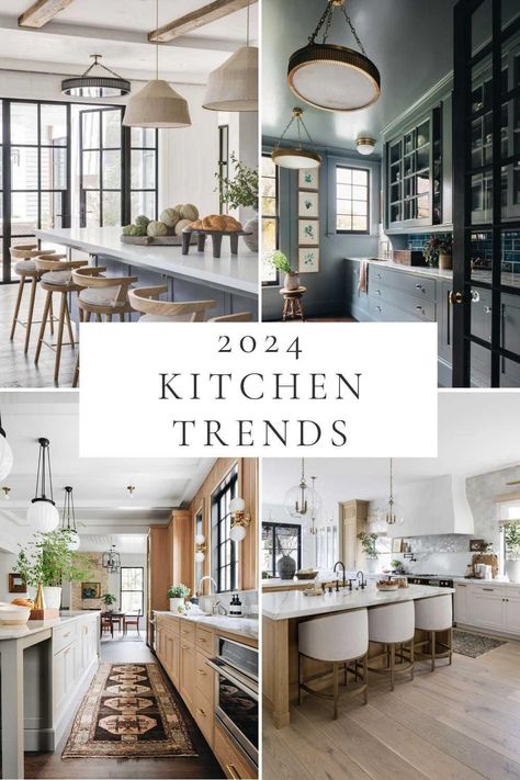 Beautiful kitchen design ideas and trends for 2024, with lighting ideas, 2024 kitchen cabinet trends, colors, backsplash ideas, warm wood cabinets, European style kitchens, designer kitchen ideas, modern farmhouse style & more! Cabinet Trends, Kitchen Cabinet Trends, 2024 Kitchen, Beautiful Kitchen Designs, Timeless Kitchen, Organizing Hacks, Design Salon, Trends For 2024, Kitchen Design Trends