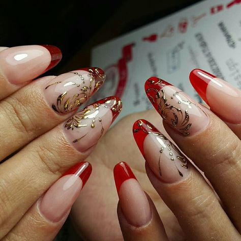 Red Spider Lily Nail Art, Spider Lily Nails, Red Lily Flower, Lily Nails, Red Spider Lily, Spider Lily, Red Spider, Red Lily, Flower Nail