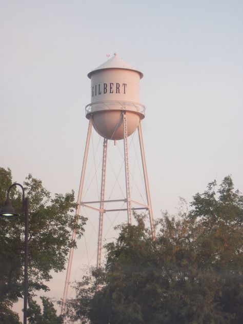 Gilbert, AZ Az Aesthetic, Brewery Logo, Missing Home, Gilbert Arizona, Match Box, Gilbert Az, Arizona Travel, Water Tower, Office Wall